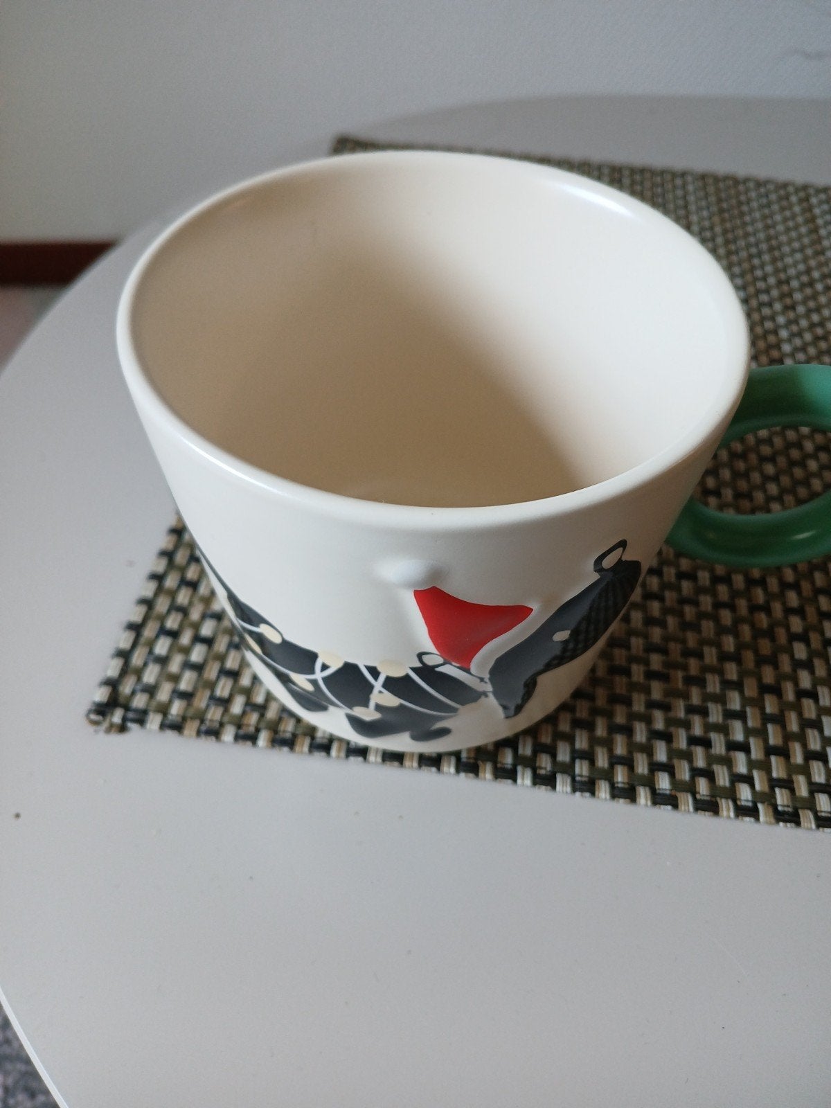 Leuke Kerst Mok met Teckel Design - Zo goed als nieuw, Ophalen, Overige typen, Zo goed als nieuw, Steen/keramiek
