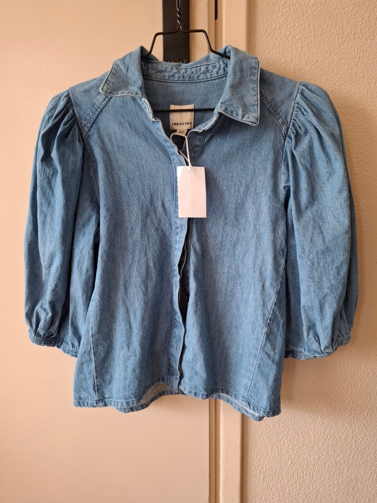 Industry stoere jeans blouse. Denim tuniek. Only. Geisha. M., Ophalen of Verzenden, Nieuw, Maat 38/40 (M), Blauw