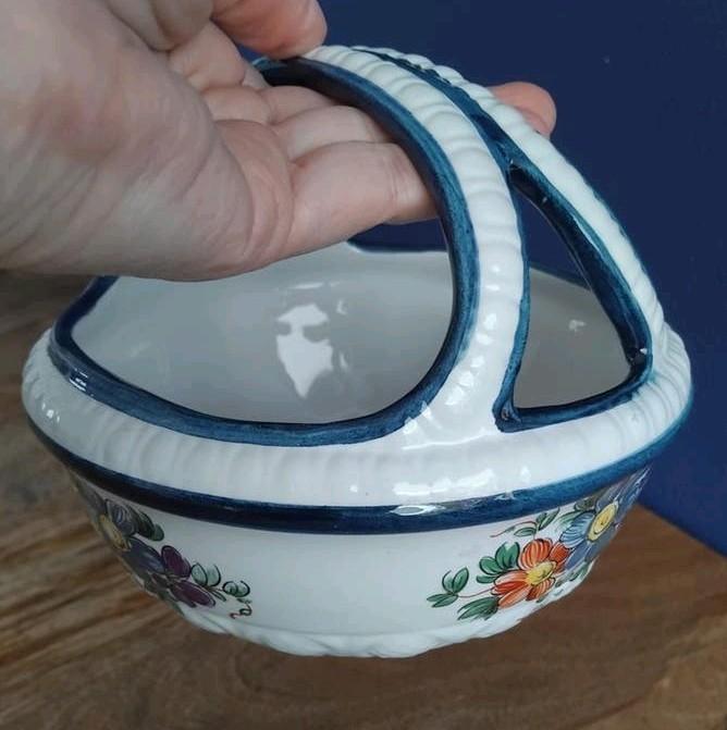🌺Vintage Keramiek Italië 🌺Mandje 🌺handbeschilderd, Ophalen of Verzenden