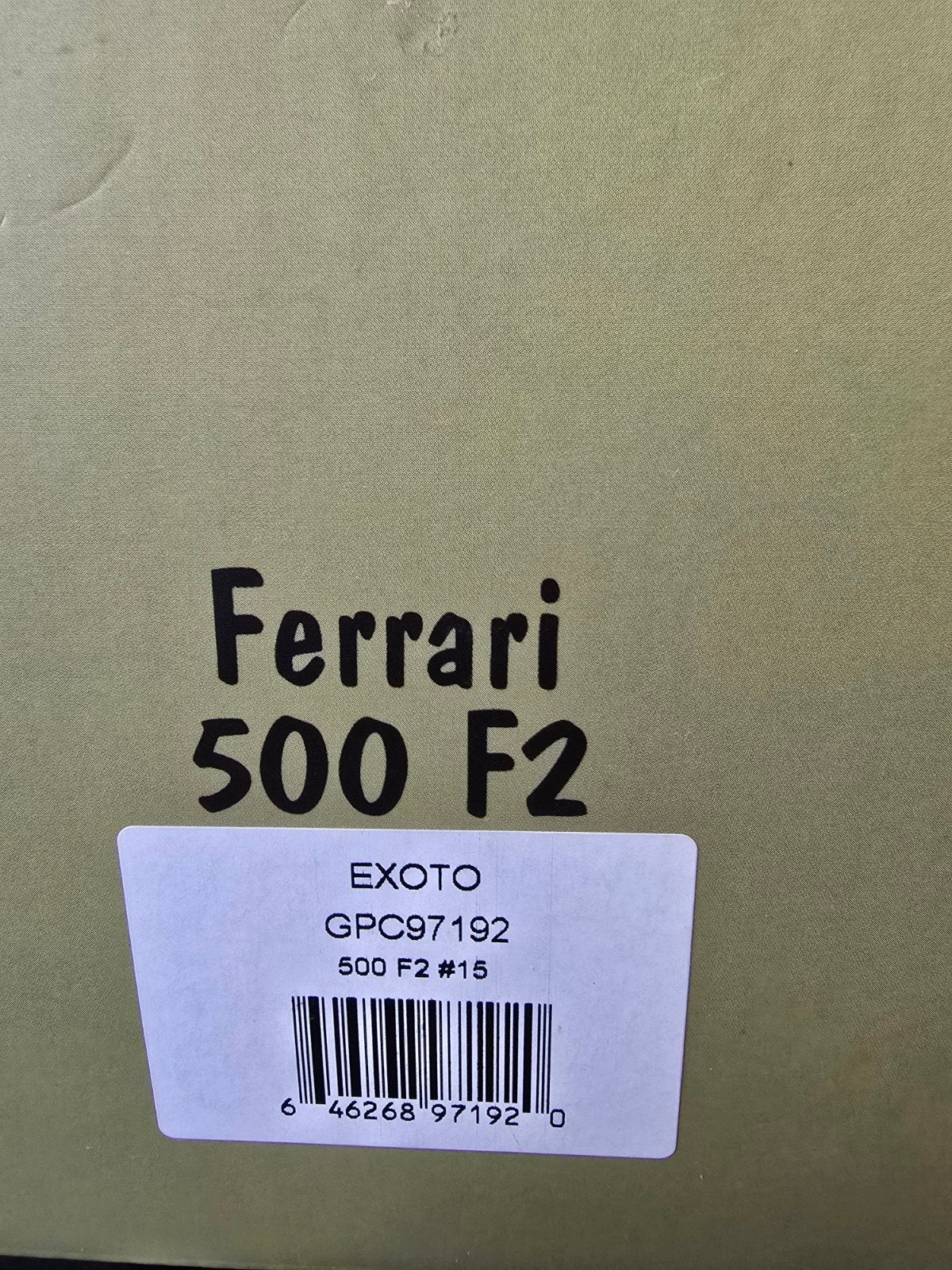 Exoto Ferrari 500 F2 #15 - Prachtige schaalmodel, Ophalen, Nieuw, Overige merken