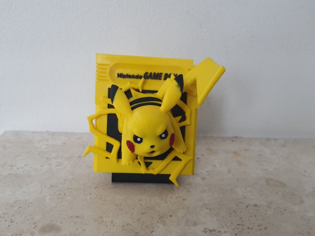 Nintendo Gameboy game card Pokemon Pikachu in 3d, Ophalen of Verzenden, Nieuw, Tv, Overige typen