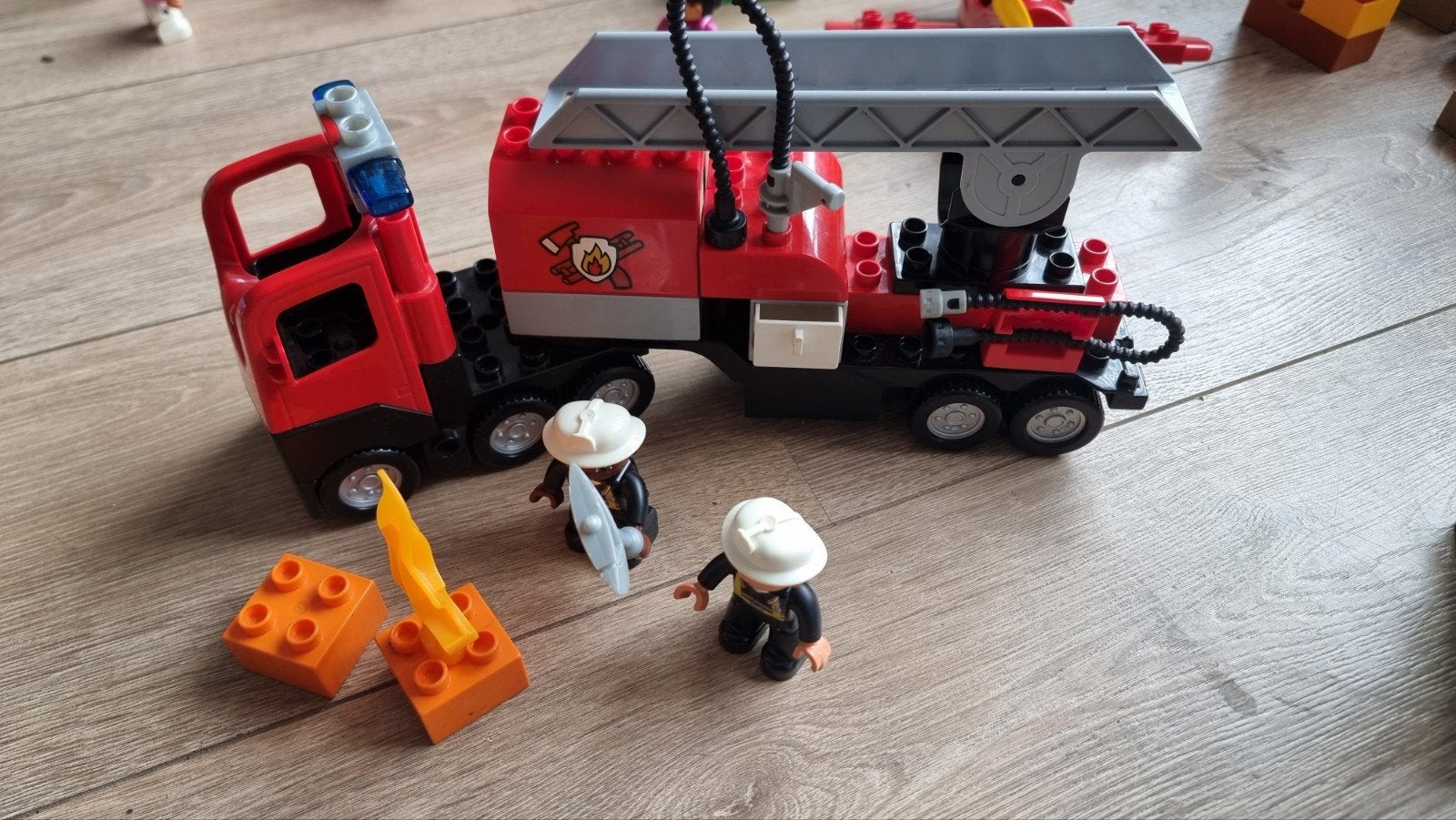 Lego Duplo Brandweer (3 sets), Ophalen of Verzenden, Zo goed als nieuw, Duplo