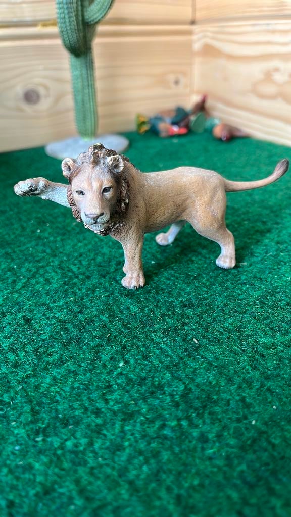 Schleich leeuw, Ophalen of Verzenden, Zo goed als nieuw, Wild dier, Beeldje of Figuurtje