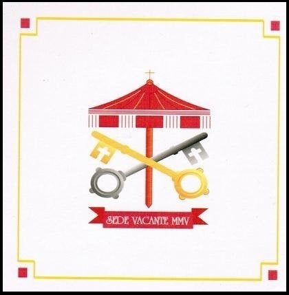 5 euro Vaticaan 2005 - Sede Vacante (Proof), Vaticaanstad, Setje, Zilver, Ophalen of Verzenden