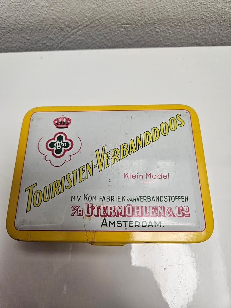 Vintage Utermöhlen Touristen Verbanddoos - Klein Model, Verzamelen, Blikken, Ophalen of Verzenden