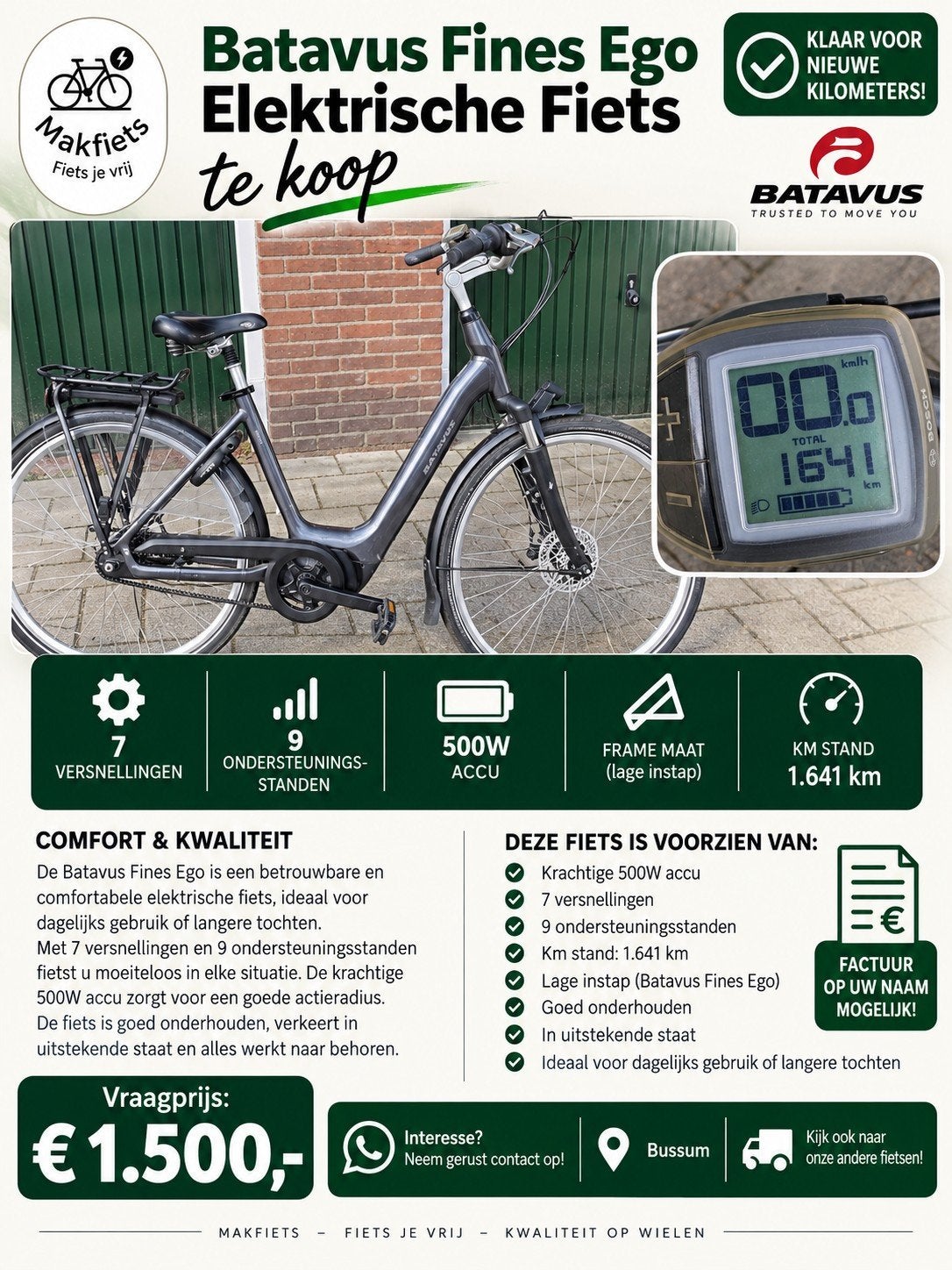 Batavus Fines Ego Elektrische fiets