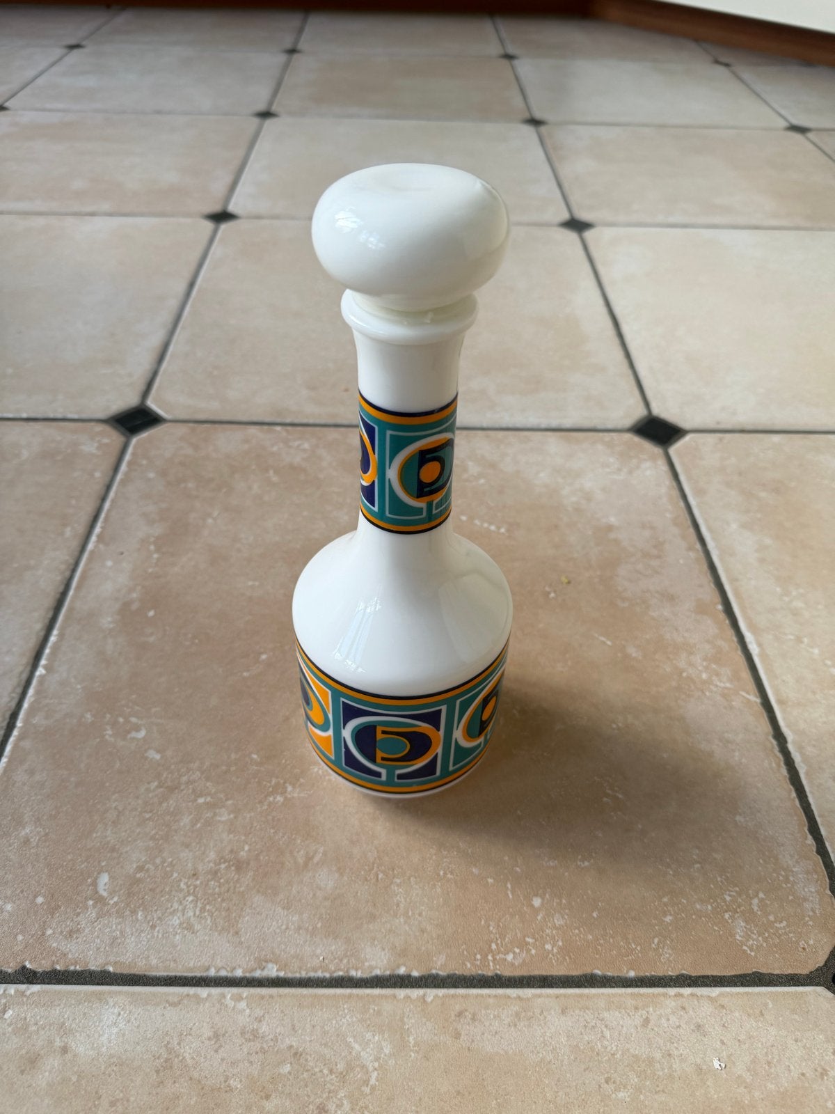 Vintage Arcopal France opaline decanter – Pop Art jaren 70, Ophalen of Verzenden