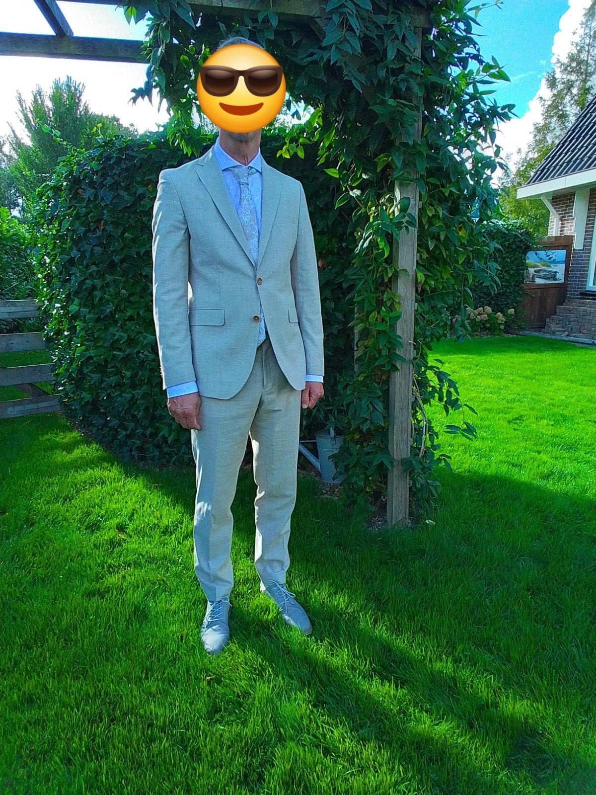 compleet trouwpak, Ophalen of Verzenden, Zo goed als nieuw, Overige kleuren, Trouwpak