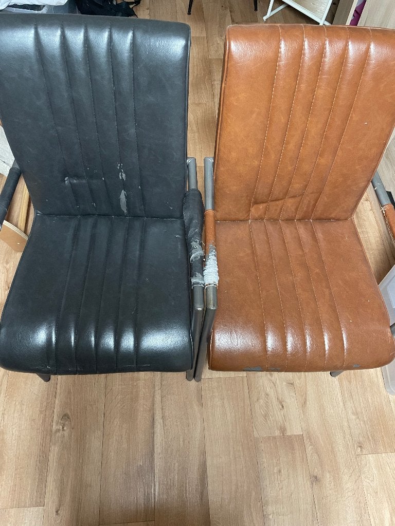 4 eetkamerstoelen gratis, Ophalen, Gebruikt, Vier