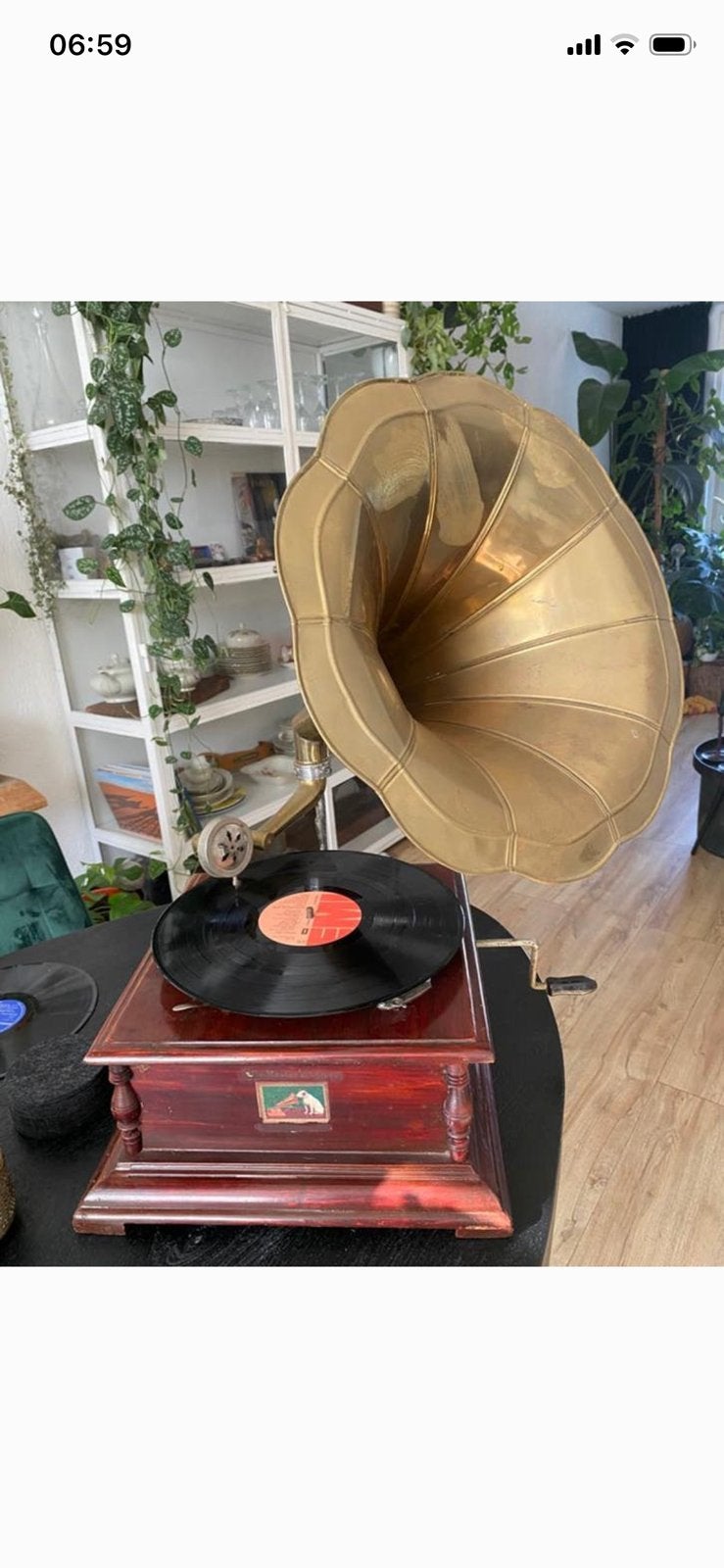 Oude His Master’s Voice grammofoon, Ophalen of Verzenden