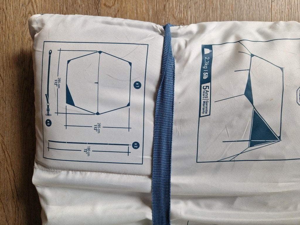 Quechua Tarp L, Ophalen, Zo goed als nieuw, Tot en met 4