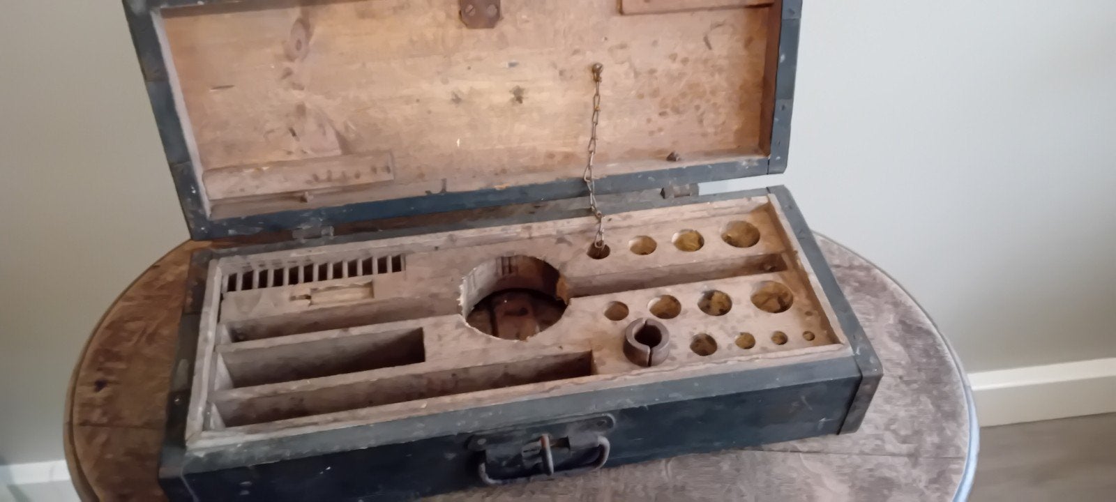Industriële Oude Houten Kist, Ophalen of Verzenden