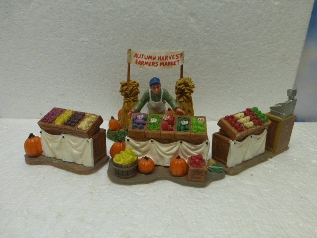 lemax farmers market kerstdorp kraam kersthuisjes accessoire, Ophalen of Verzenden, Zo goed als nieuw