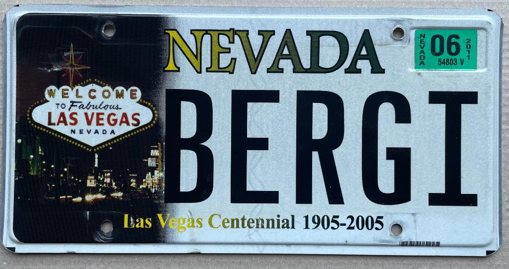 Las Vegas USA kentekenplaat nummerplaat speciaal, Verzamelen, Overige Verzamelen, Ophalen of Verzenden, Zo goed als nieuw