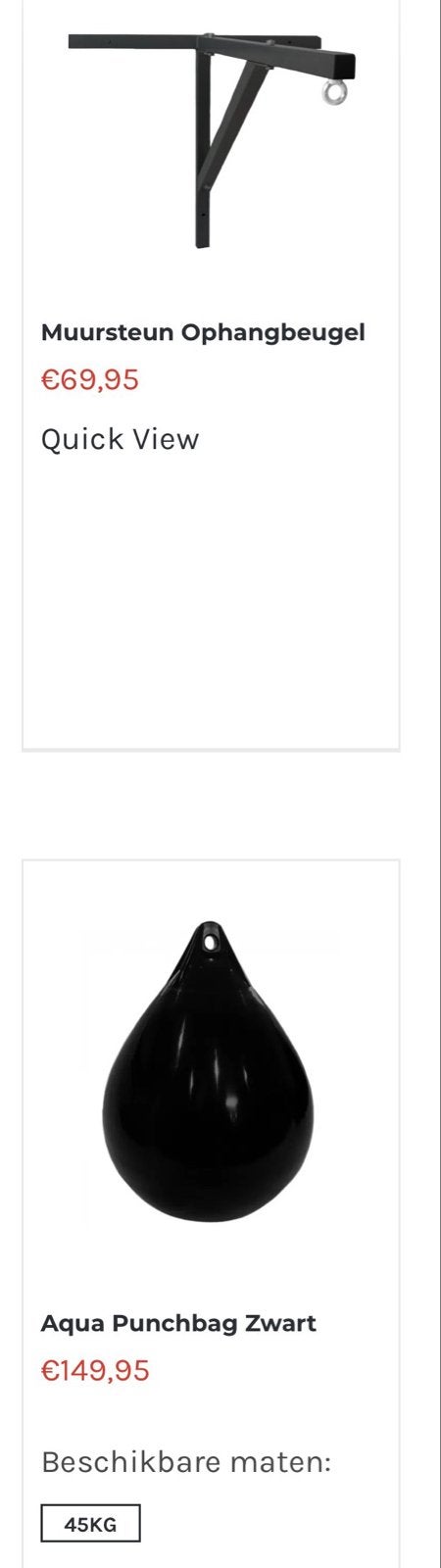 Nieuwe Muursteun Ophangbeugel voor Bokszak/Boksbal, Sport en Fitness, Ophalen of Verzenden, Nieuw, Boks-accessoire
