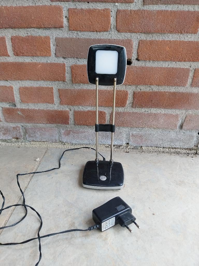 LED Bureaulamp - Telescopisch & Verstelbaar - Zwart, Huis en Inrichting, Ophalen of Verzenden, Gebruikt, Minder dan 50 cm