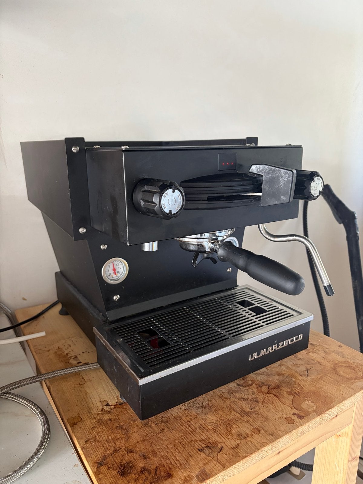 La Marzocco Linea Mini + Grinder, Espresso apparaat, Koffiebonen, Zo goed als nieuw, 1 kopje