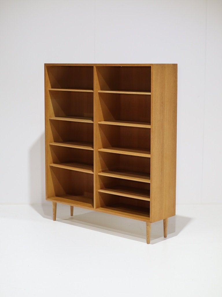 Børge Mogensen Öresund boekenkast lp-kast eiken 1960s, Ophalen, Met plank(en), 100 tot 150 cm, -