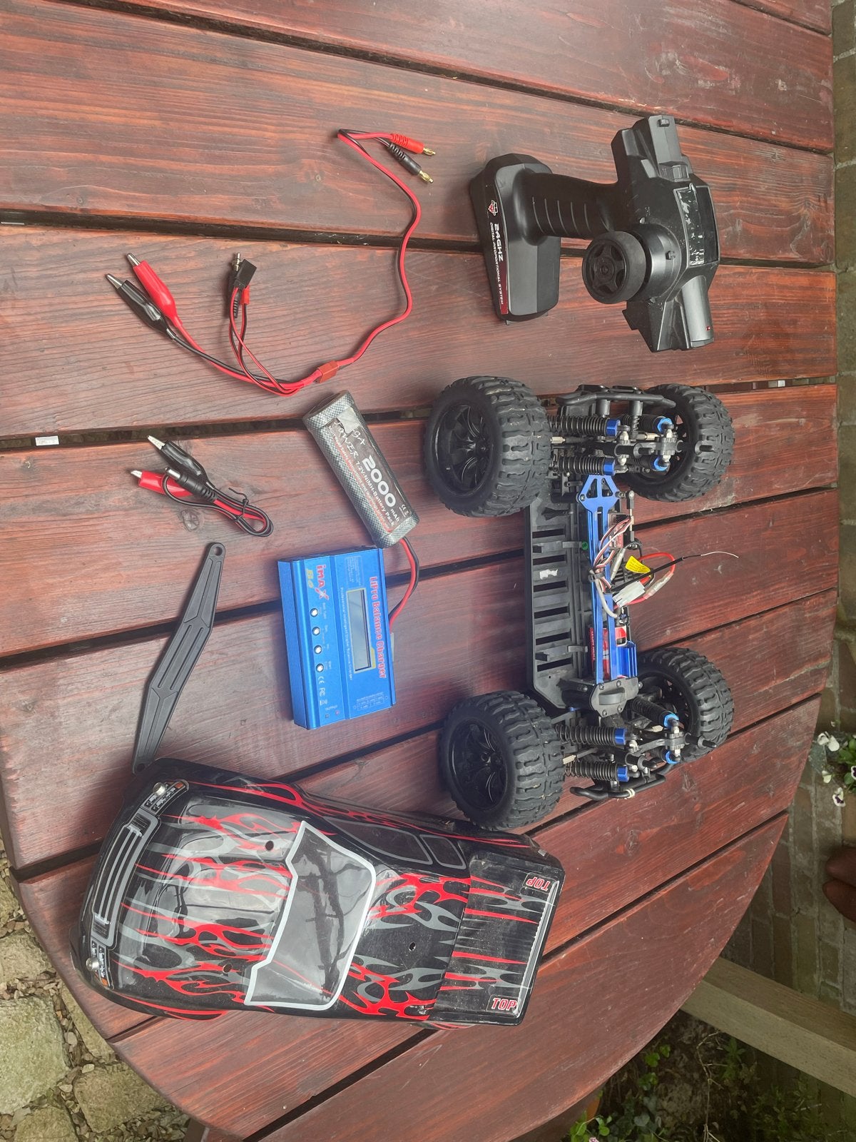 RC Auto Offroad met Afstandsbediening en Lader, Gebruikt, Auto offroad, RTR (Ready to Run), Overige schalen