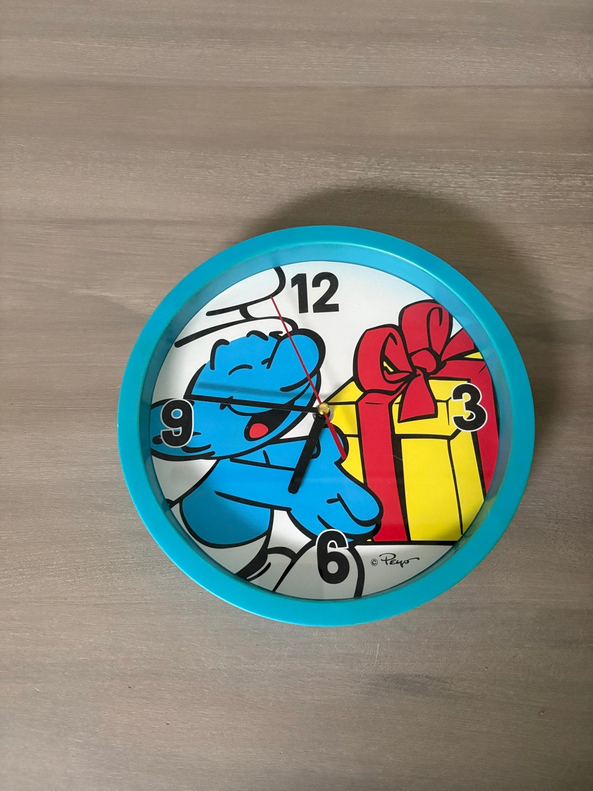 Smurfen Wandklok - Peys Design, Ophalen, Gebruikt, Wandklok