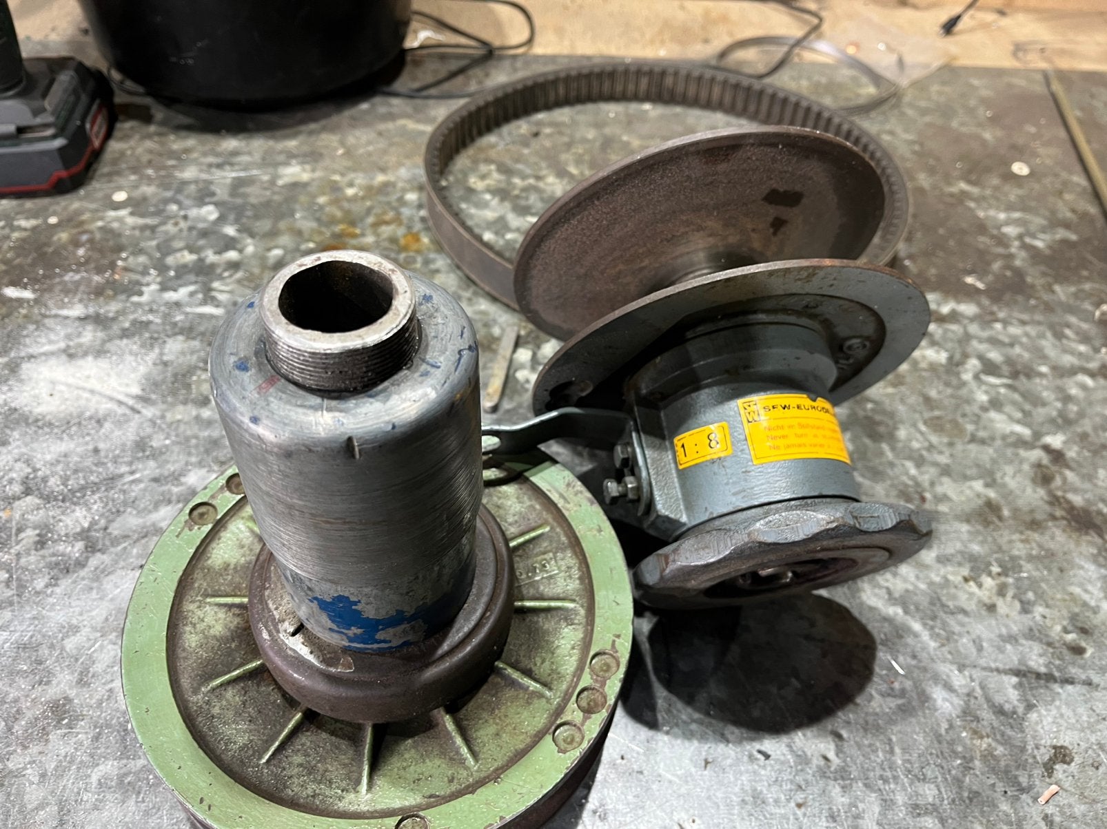 Vario aandrijving, Ophalen, Gebruikt, Elektromotor