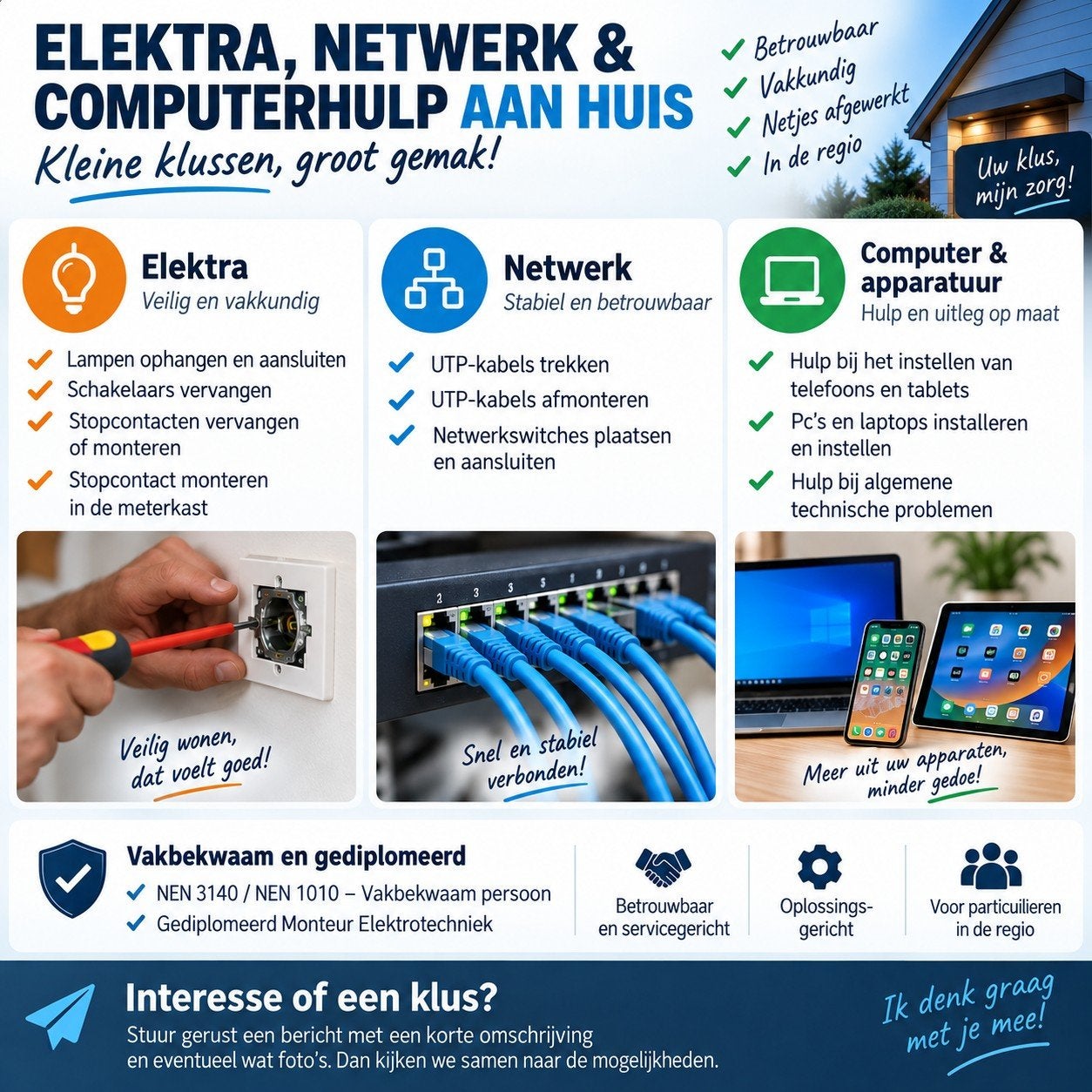 Elektra️, Netwerk en Computerhulp, 24-uursservice