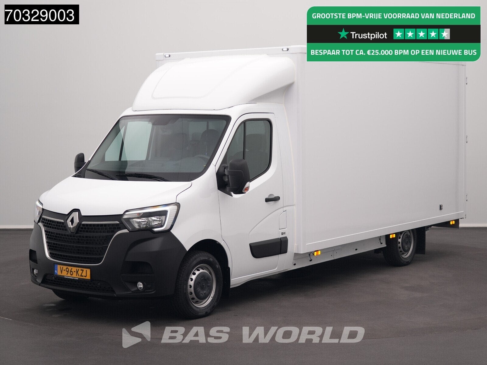 Renault Master 165PK BPM VRIJ! Lowliner Bakwagen Navi LED Ai, Start-stop-systeem, Stof, 2399 kg, Euro 6