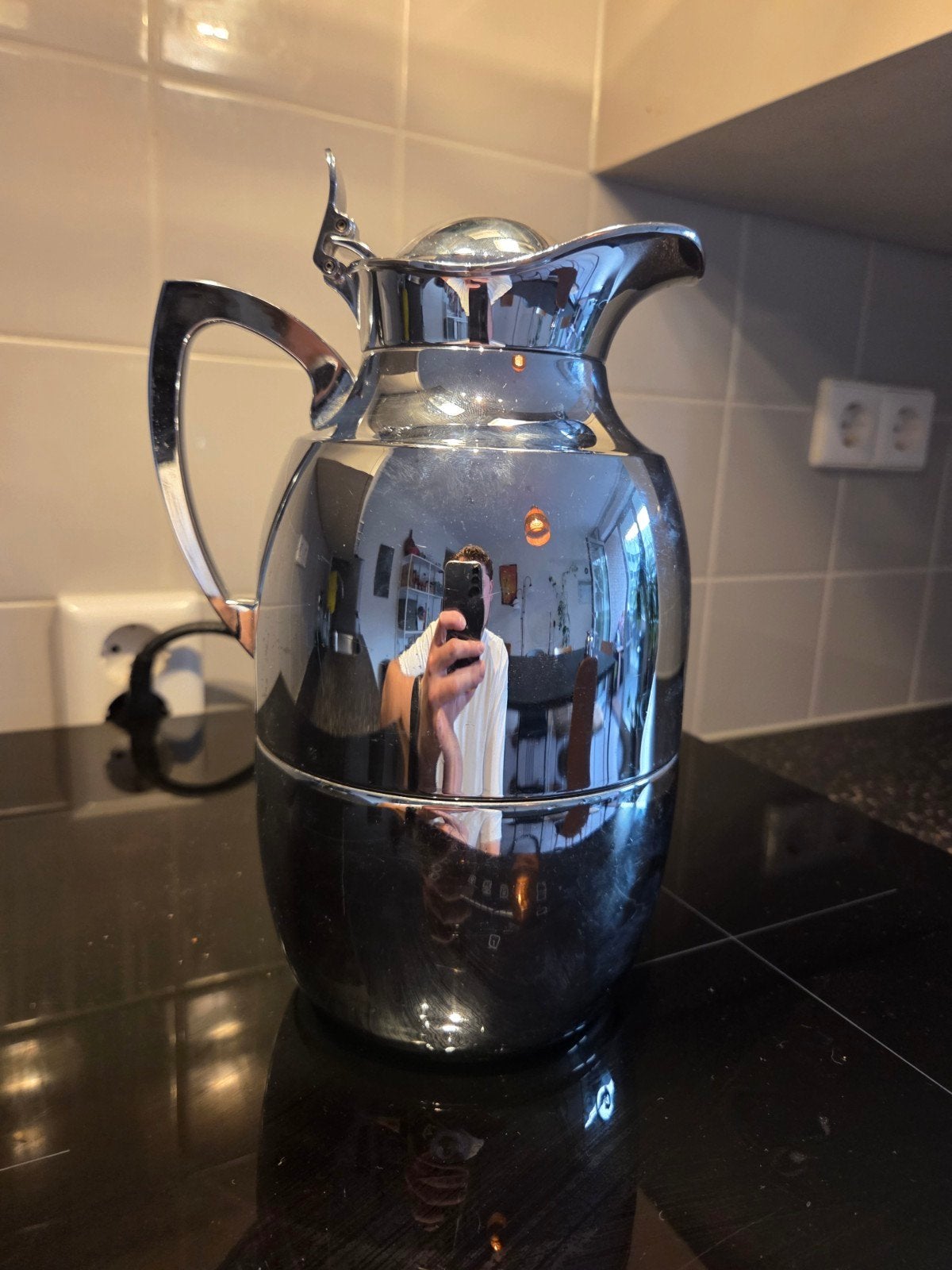 Vintage Alfi Thermoskan - Chroom, Ophalen of Verzenden