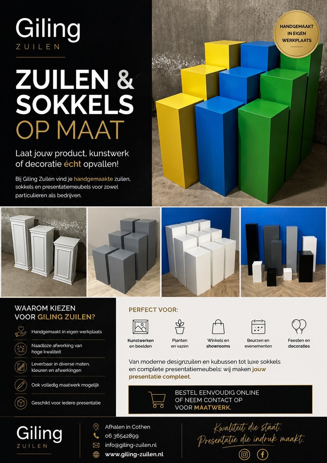 Nieuwe zuilen/sokkels, Huis en Inrichting, Ophalen, Nieuw