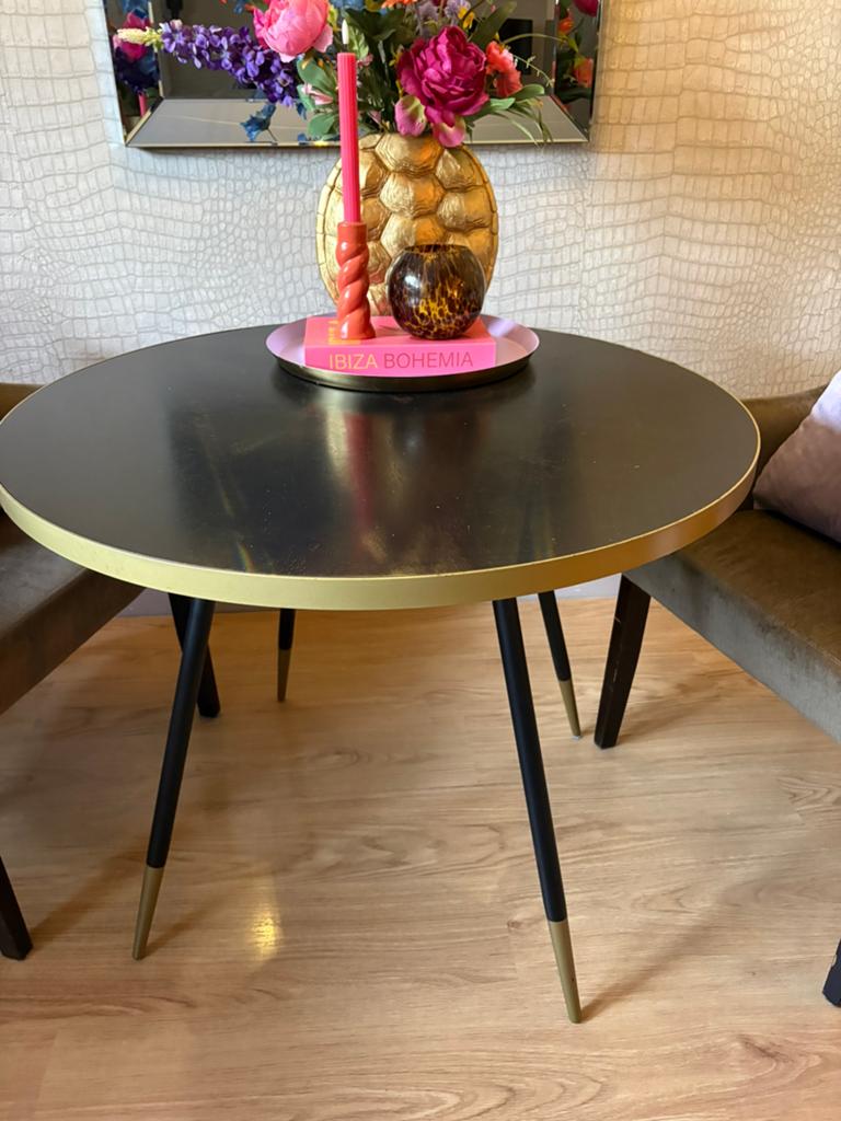 Housecraft living eettafel denise rond, Ophalen of Verzenden, Zo goed als nieuw, Rond