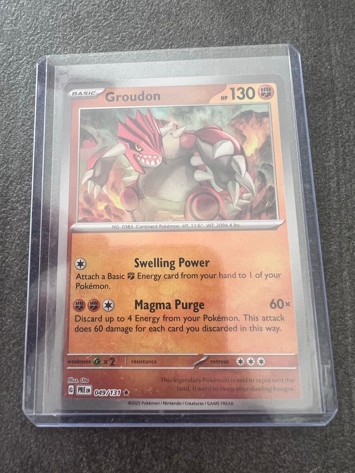 Groudon Master Ball (PRE 049/131), Ophalen of Verzenden, Nieuw, Losse kaart