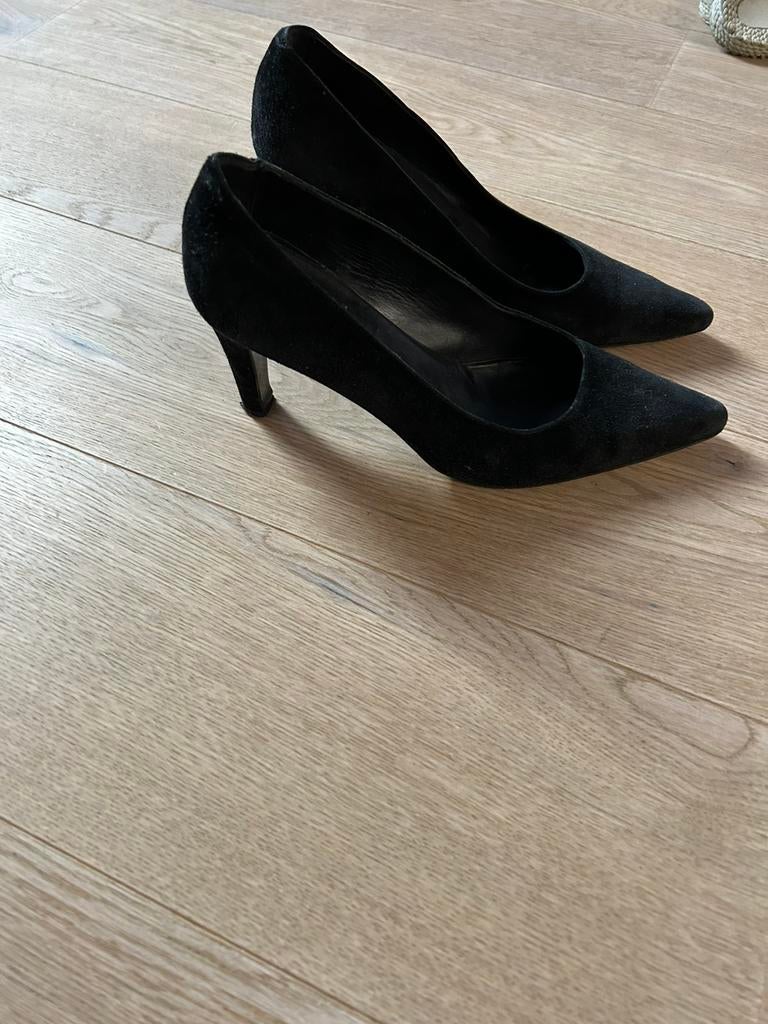 Panara pumps by pauw zwart suede 40, Verzenden, Zo goed als nieuw, Zwart