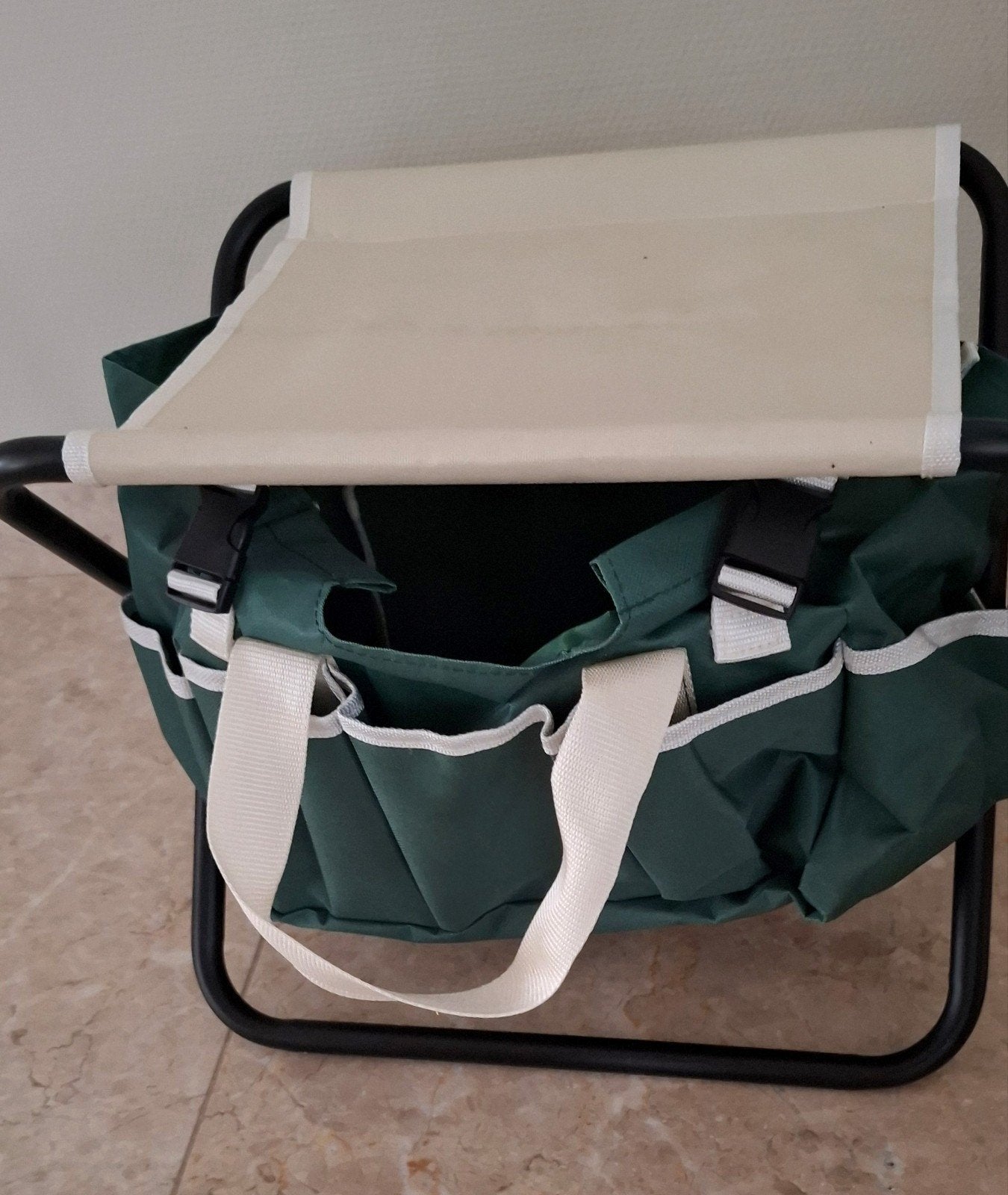 Tuinstoeltje/ krukje  inklapbaar met handige opbergtas - 28x, Ophalen of Verzenden, Nieuw, Overige materialen, Inklapbaar