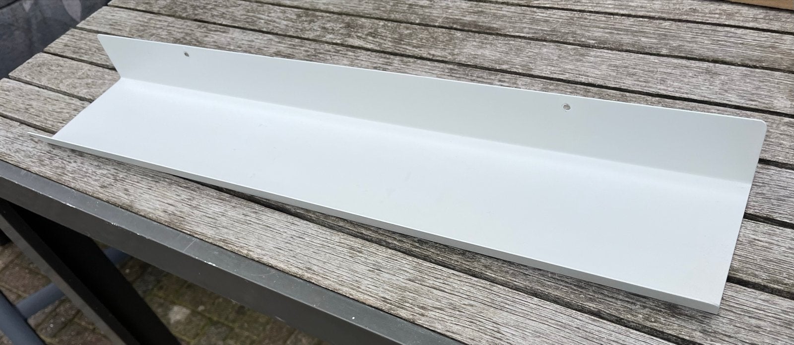 IKEA MALMBÄCK Fotolijst/Plank - Wit van staal, Ophalen, Zo goed als nieuw
