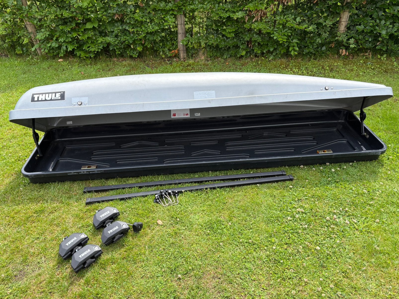Thule dakkoffer + drager voor ford focus wagon, Ophalen, Gebruikt