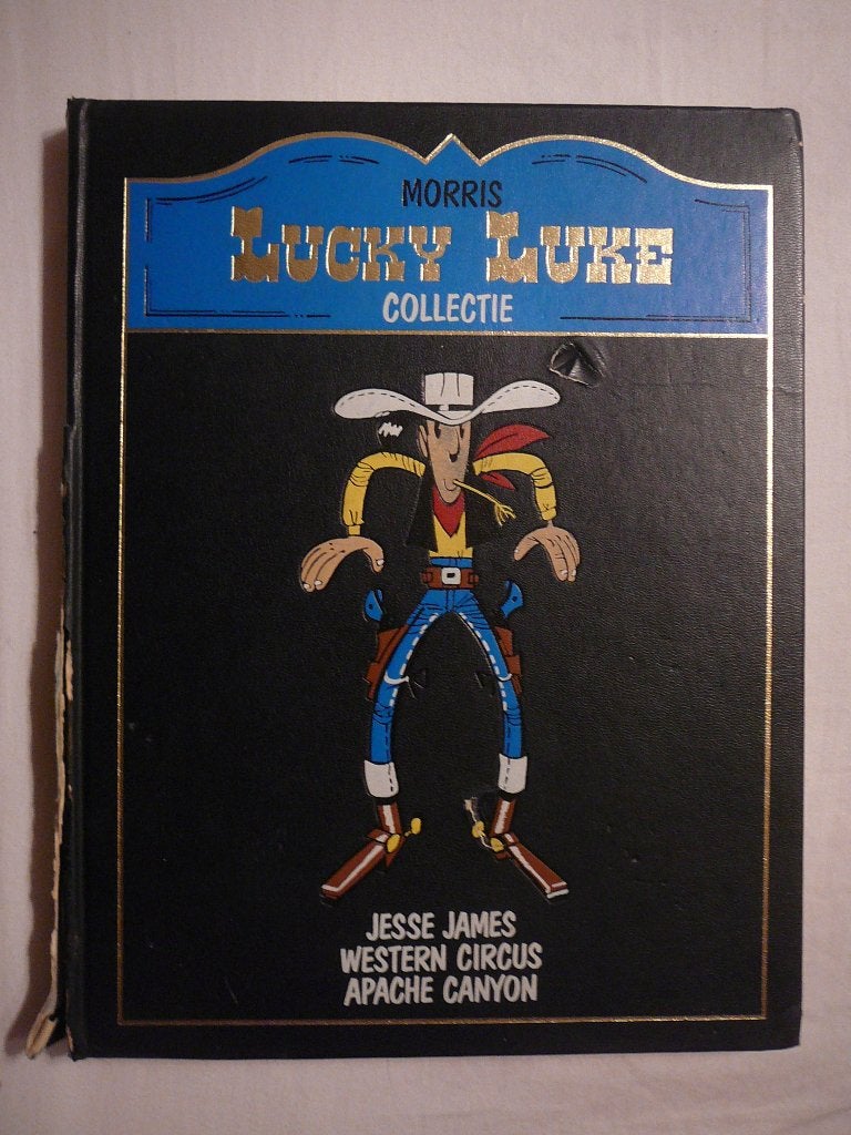 Lucky Luke, Jesse James, Western Circus en Apache Canyon, Eén stripboek, Ophalen of Verzenden
