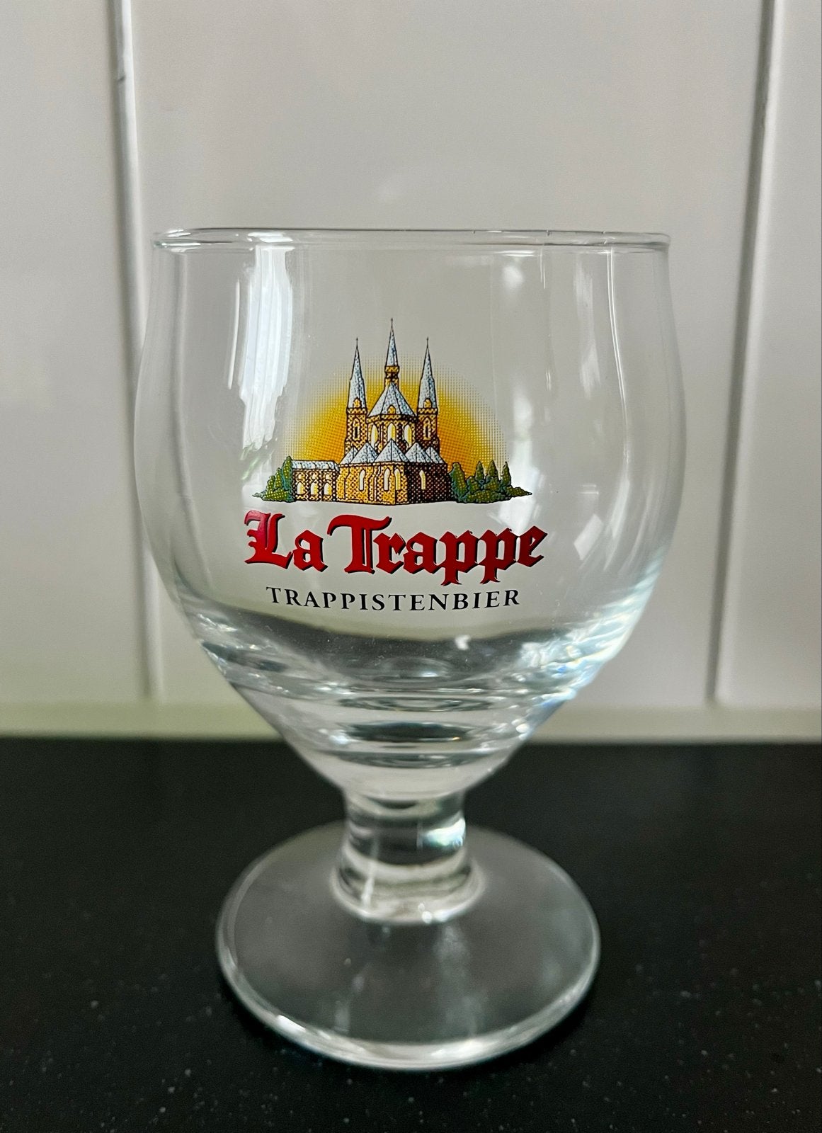 Vintage La Trappe bierglas jaren 70/80 - Trappistenbier, Ophalen of Verzenden