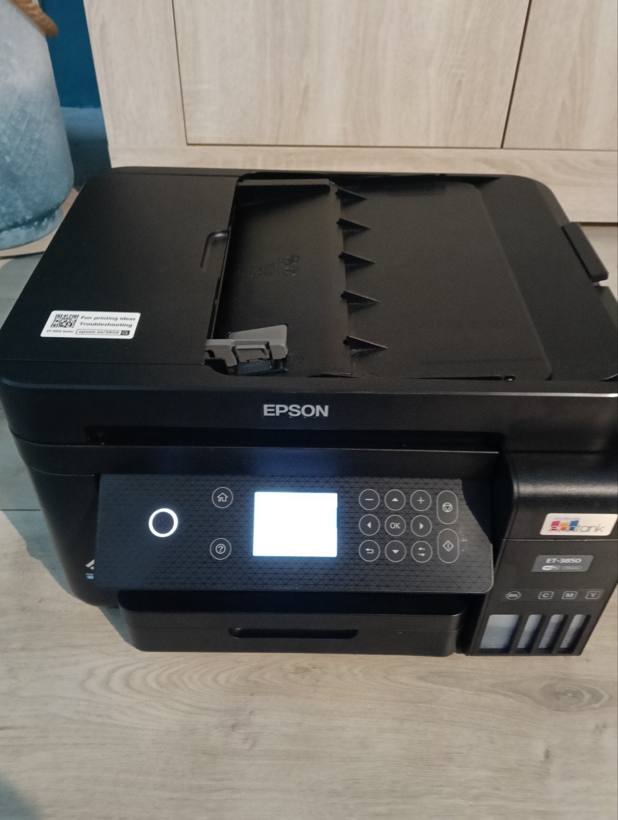 Epson EcoTank ET-3850 All-in-One Printer met klein defect, Computers en Software, Printers, Ophalen, Kleur printen, All-in-one