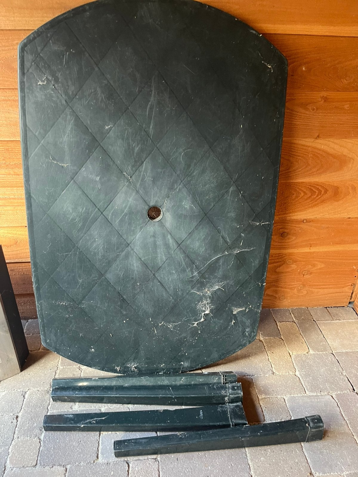 Tuintafel, Ophalen, Gebruikt, Rechthoekig, Kunststof