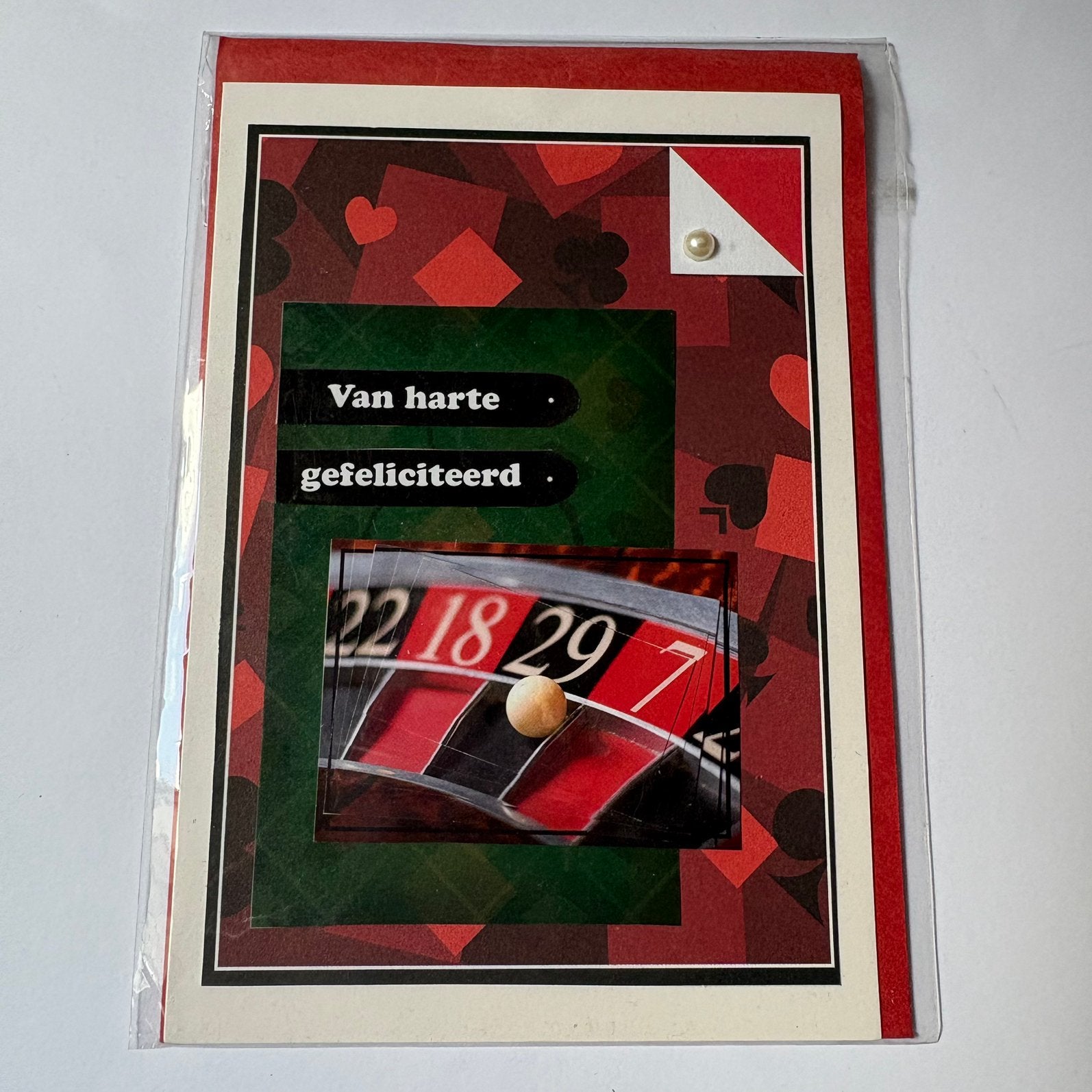 Kaart casino verjaardag, Ophalen of Verzenden, Zo goed als nieuw, Overige thema's