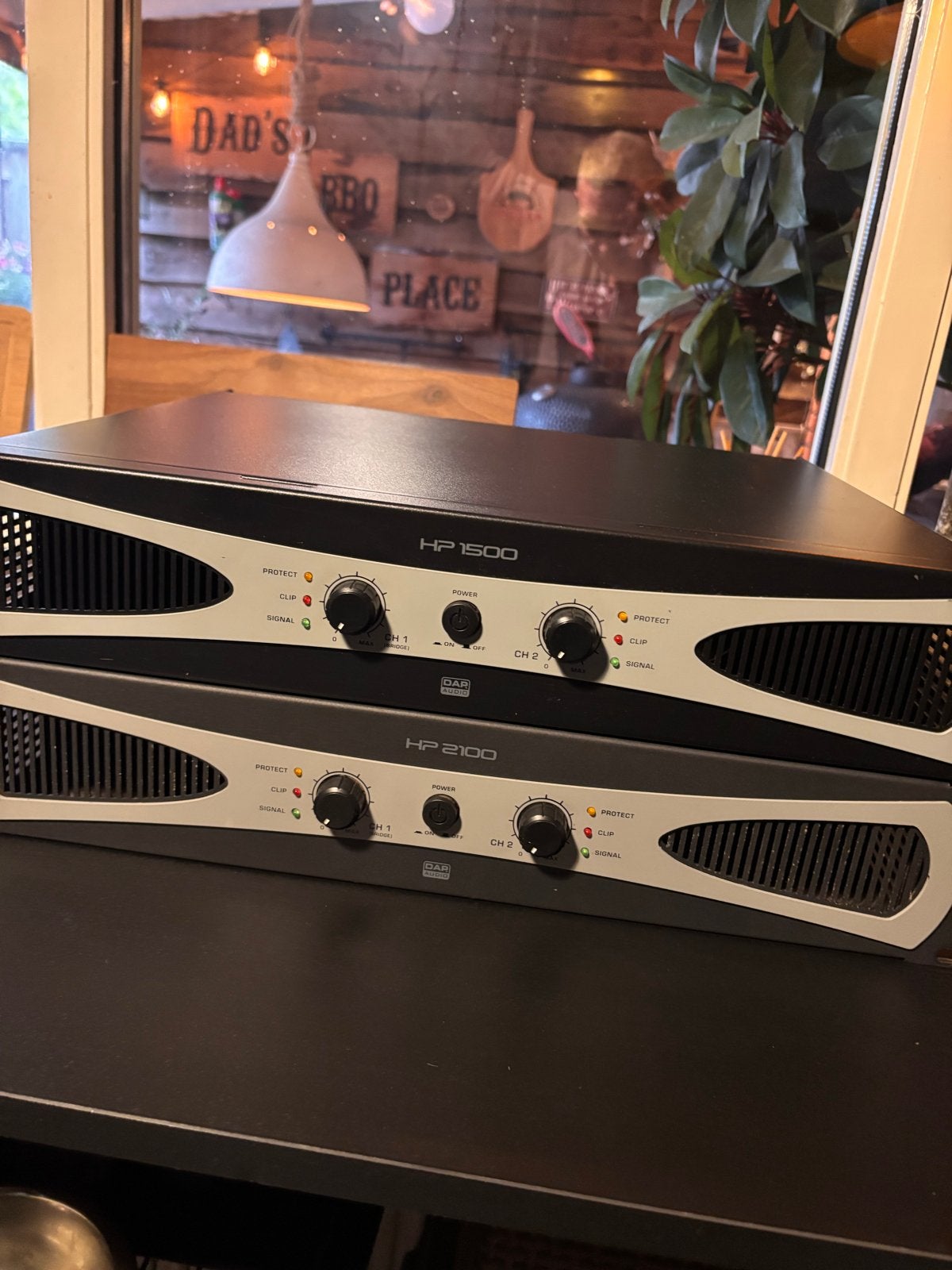 DAP Audio Versterkers Set: HP1500 & HP2100 - Goede Staat, Ophalen, Gebruikt, 120 watt of meer, Overige merken