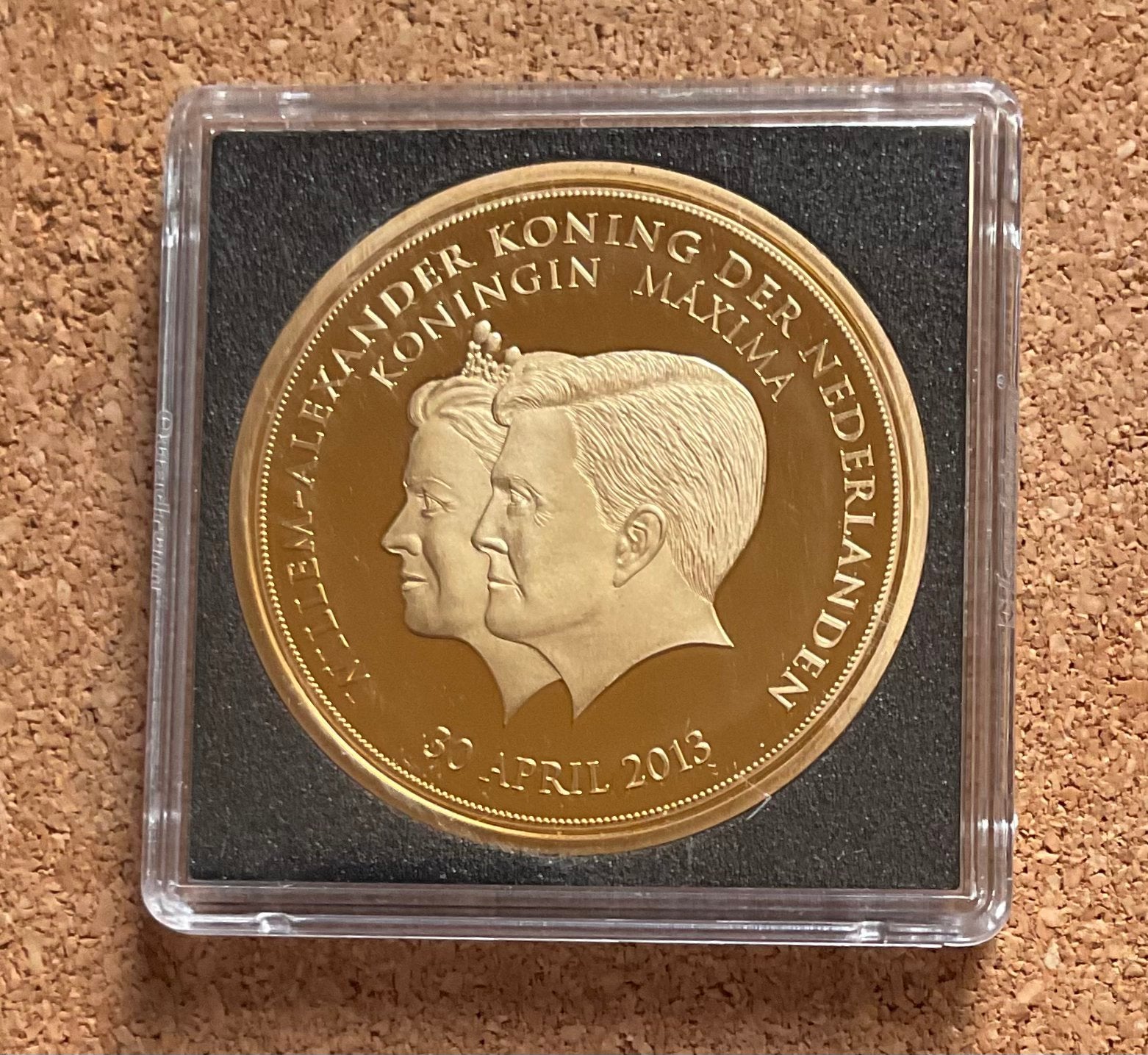 Penning Willem Alexander Koning / Koningin Maxima 30-4-2013, Postzegels en Munten, Penningen en Medailles, Ophalen of Verzenden