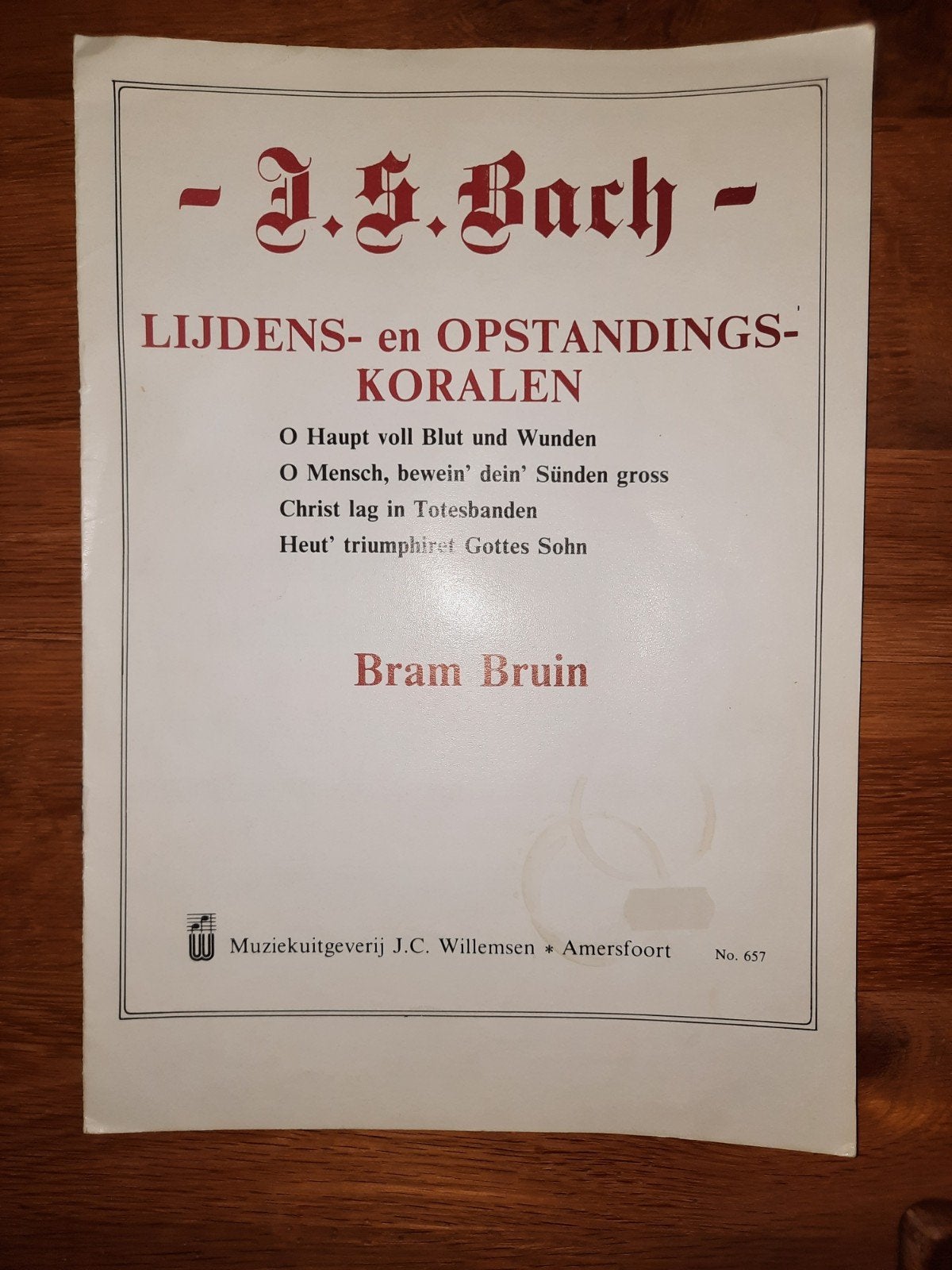 orgel: Bach, J.S.- Lijdens- en Opstandingskoralen-Bram Bruin, Orgel, Gebruikt, Ophalen of Verzenden, Artiest of Componist