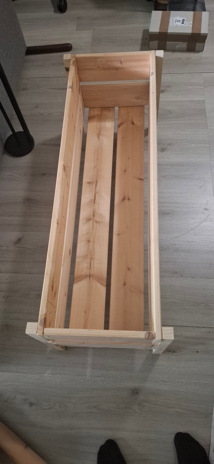 Nieuw Stevige Steigerhouten Bloembak/Moestuinbak op Poten, Ophalen, Rechthoekig, Hout, 60 cm of meer