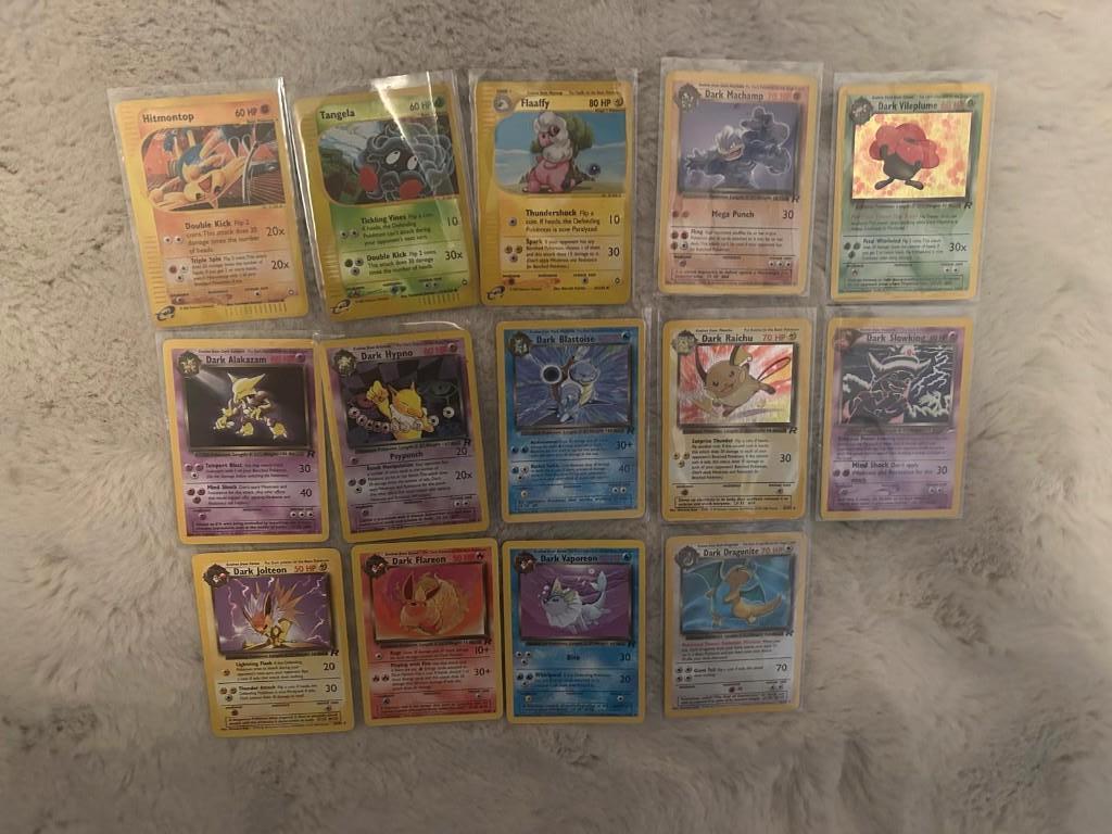 Oude pokemon kaarten, Ophalen of Verzenden, Zo goed als nieuw, Meerdere kaarten