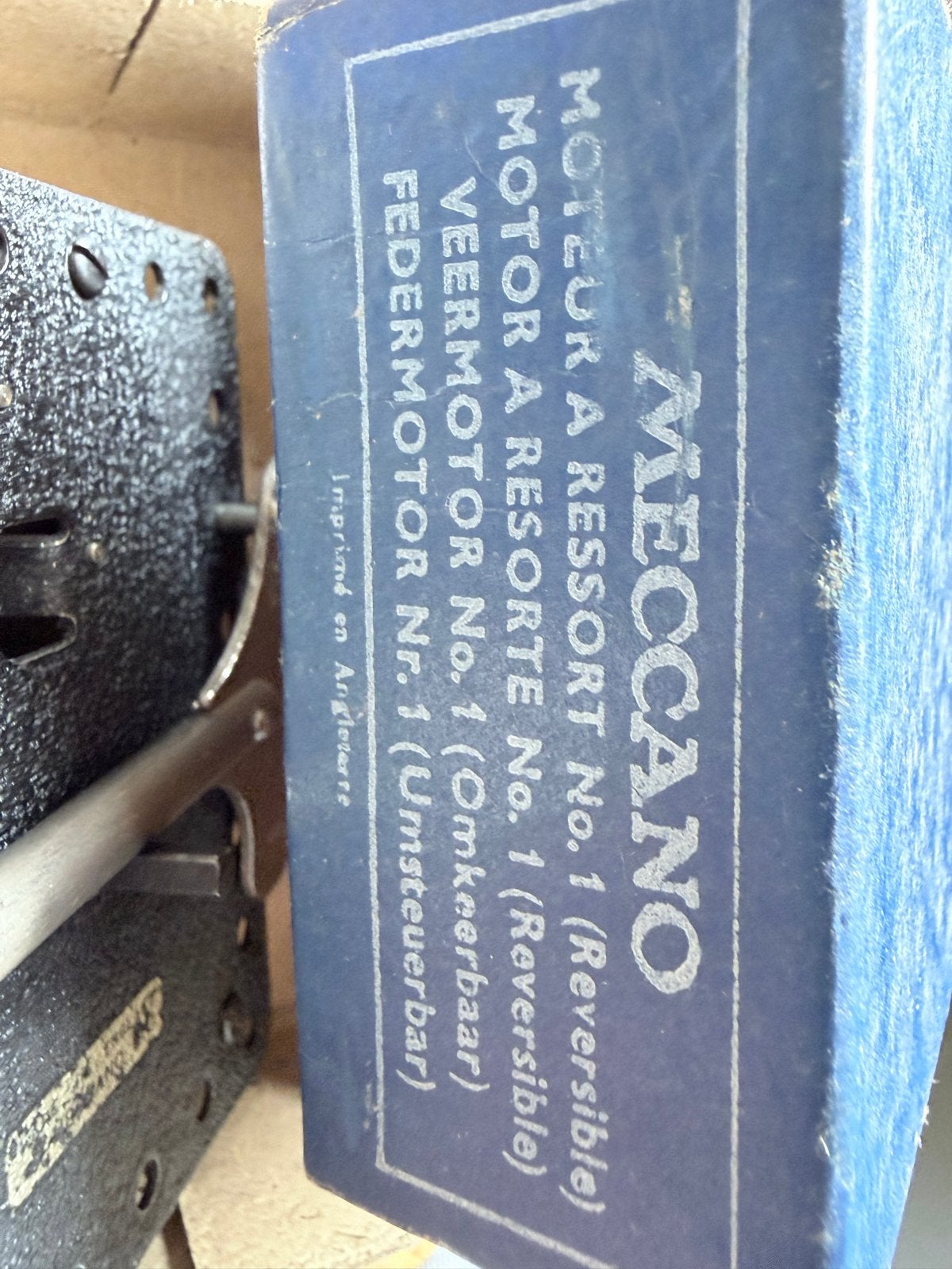 Meccano No. 1 Omkeerbare Veer Motor in Originele Doos, Ophalen of Verzenden, Gebruikt, Jongen of Meisje