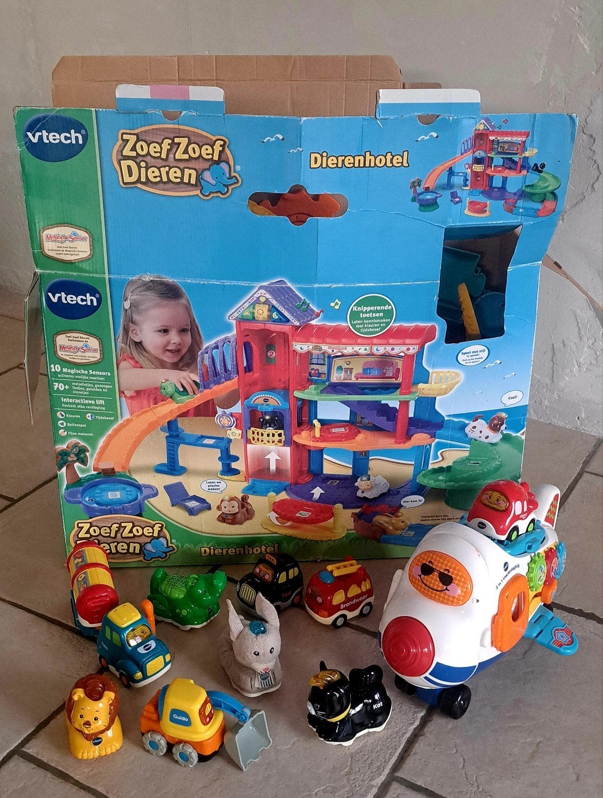 Vtech Zoef Zoef Dierenhotel & Vliegtuig met extra's, Kinderen en Baby's, Speelgoed | Vtech, Ophalen