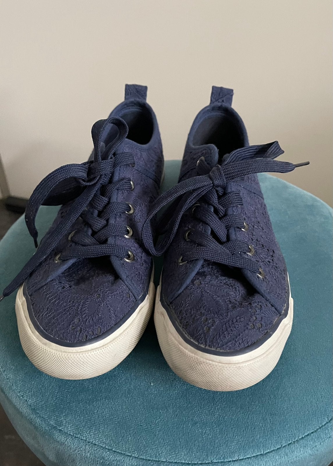 Blauwe gympen maat 37, Ophalen of Verzenden, Zo goed als nieuw, Blauw, Sneakers of Gympen