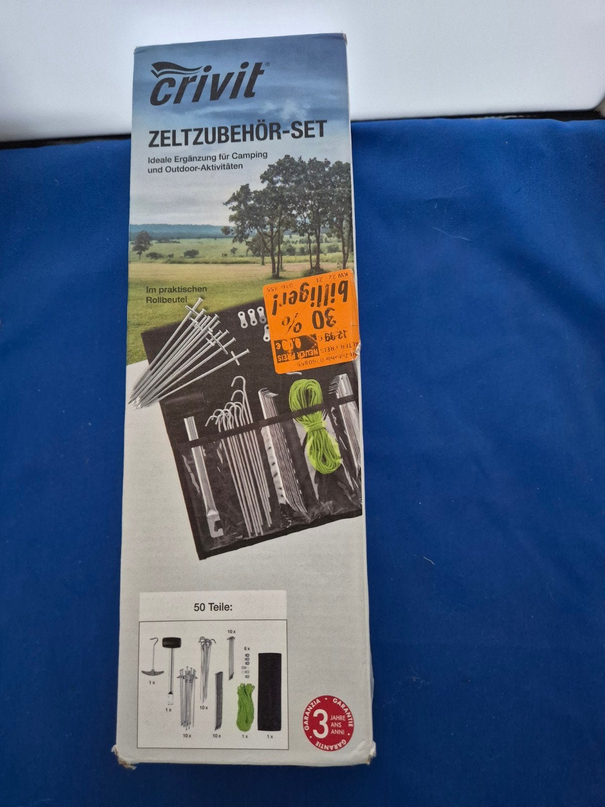 Crivit Tent Accessoires Set - 50 Delen, Ophalen of Verzenden, Nieuw