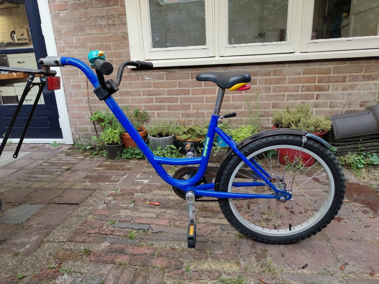 Aanhangfiets (met bagagedrager) om met kind te fietsen, Ophalen, Gebruikt, Aanhangfiets